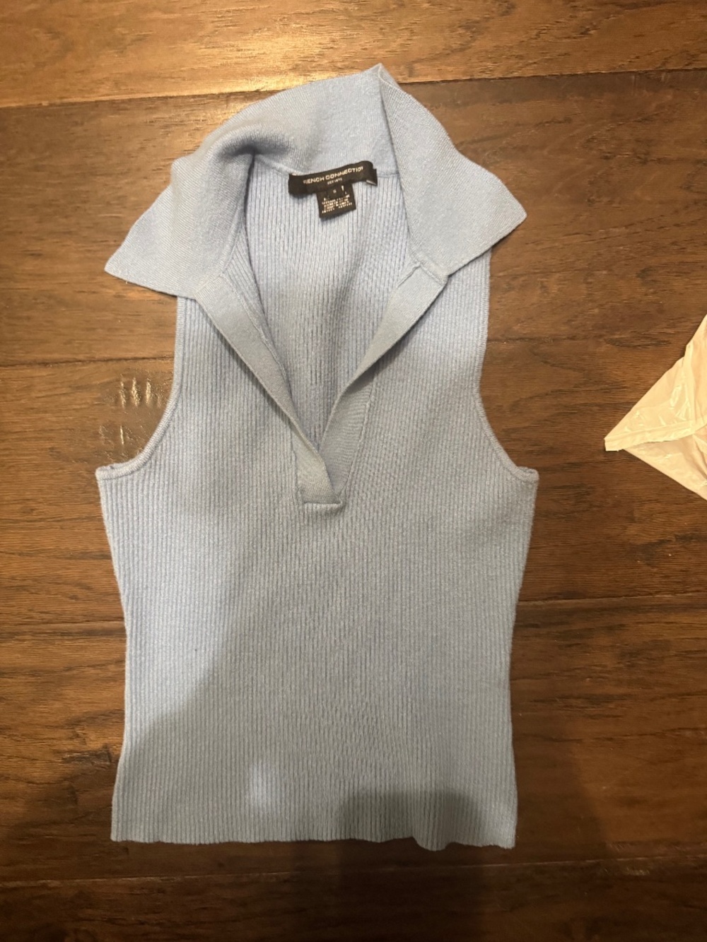 French connection sky blue tank